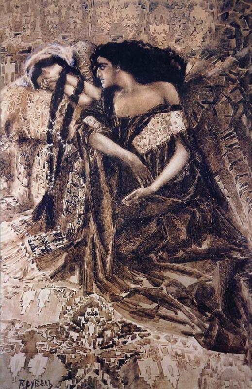 Mikhail Vrubel Devil china oil painting image
